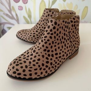 Cat and Jack Leopard Cheetah Boots NEW Girls size 13